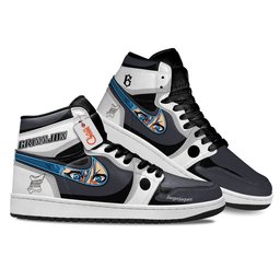 Grimmjow Jaegerjaquez High-Top Leather Sneakers Custom Name -  Bleach - Angle 3