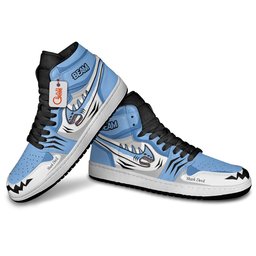 Beam Shark Devil High-Top Leather Sneakers Custom Name -  Chainsaw Man - Angle 4