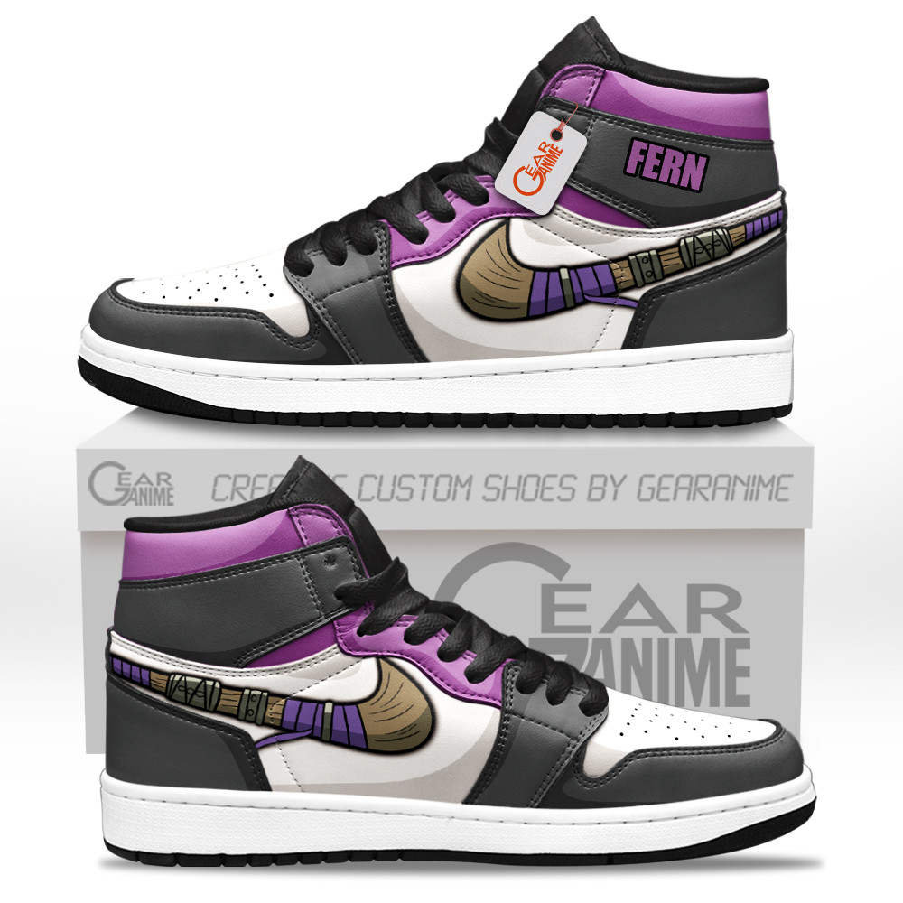 Fern High-Top Leather Sneakers -  Frieren: Beyond Journey's End - Angle 1