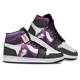 Fern Shoes Custom High-Top Leather Sneakers -  Frieren: Beyond Journey's End - Angle 3
