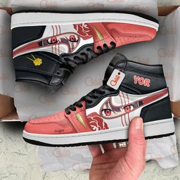 Yor Forger High-Top Leather Sneakers Custom Name -  Spy X Family - Angle 3