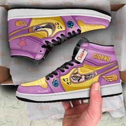 Giorno Giovanna J1-Sneakers Personalized Shoes GearAnime.com