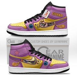 Giorno Giovanna J1-Sneakers Personalized Shoes GearAnime.com