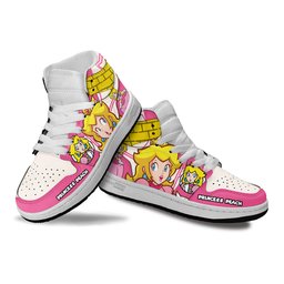 Princess Peach Kids Shoes Super Mario Kid Sneakers GearAnime.com
