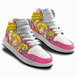 Princess Peach Kids Shoes Super Mario Kid Sneakers GearAnime.com