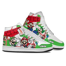 Mario and Luigi J1-Sneakers Super Mario Custom Shoes GearAnime.com