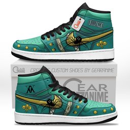 Illumi Zoldyck High-Top Leather Sneakers Custom Name -  Hunter x Hunter - Angle 1