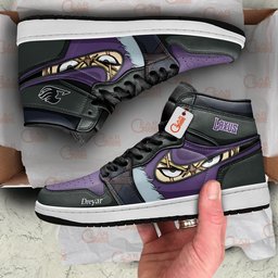 Laxus Dreyar High-Top Leather Sneakers Custom Name -  Fairy Tail - Angle 2