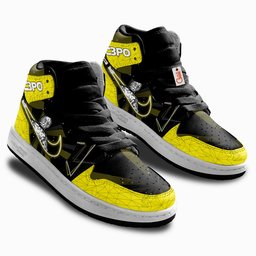 C-3PO Kids Shoes Custom Kid Sneakers GearAnime.com