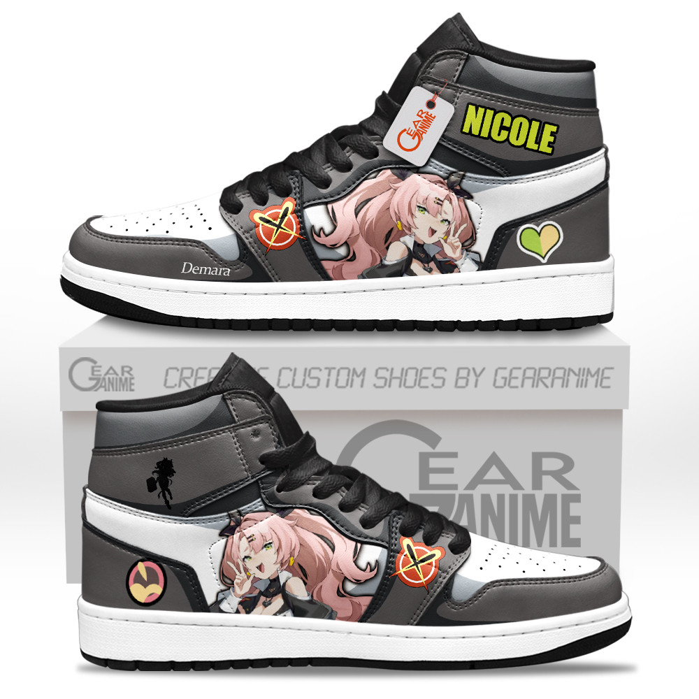 Nicole Demara J1-Sneakers Zenless Zone Zero Custom Shoes GearAnime.com