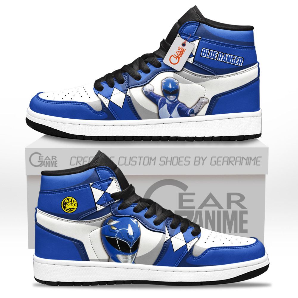 Blue Ranger J1-Sneakers Movies Custom Shoes GearAnime.com