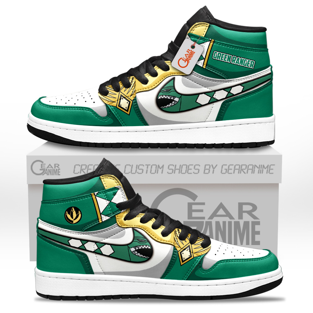 Green Ranger J1-Sneakers Movies Custom Shoes GearAnime.com
