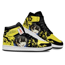 Meguru Bachira High-Top Leather Sneakers Custom Name -  Blue Lock - Angle 3