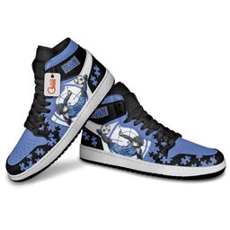 Yoichi Isagi High-Top Leather Sneakers Custom Name -  Blue Lock - Angle 4