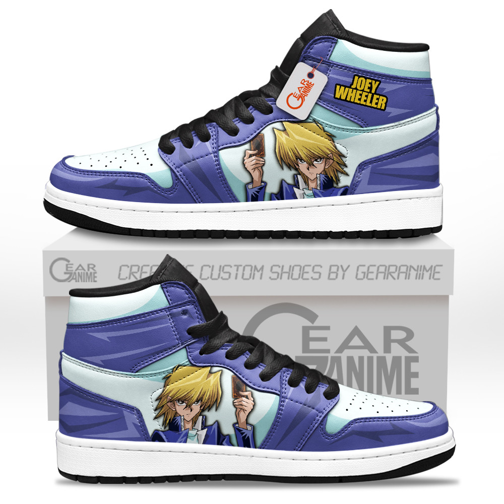 Joey Wheeler High-Top Leather Sneakers -  Yugioh - Angle 1