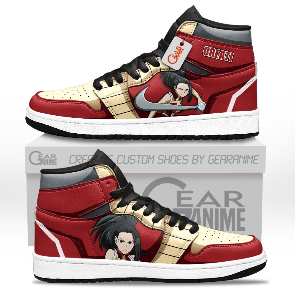 Creati High-Top Leather Sneakers Custom Name -  My Hero Academia - Angle 1