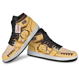 Kon High-Top Leather Sneakers Custom Name -  Bleach - Angle 4