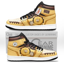 Kon High-Top Leather Sneakers Custom Name -  Bleach - Angle 1