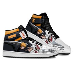 Ichigo Kurosaki High-Top Leather Sneakers All Form Custom Name -  Bleach - Angle 3