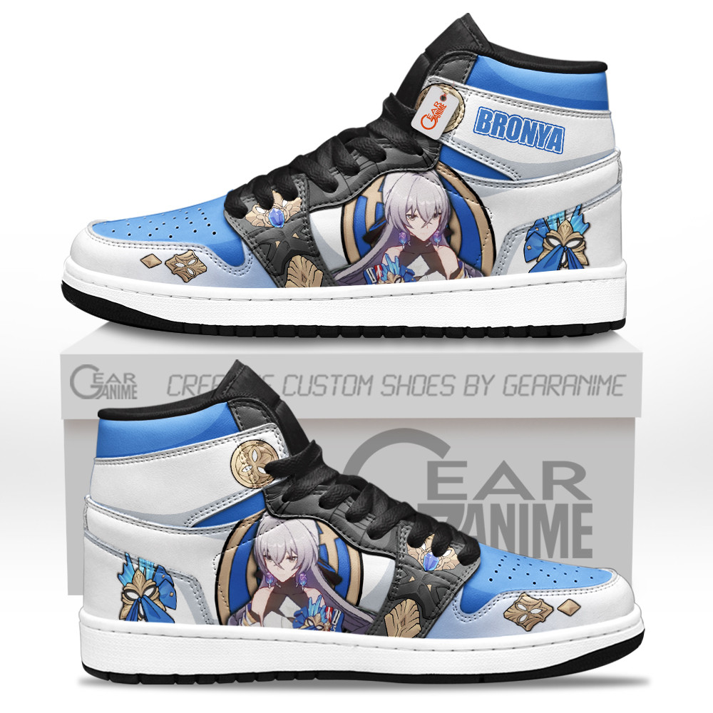 Bronya Shoes Honkai Games Custom J1-Sneakers GearAnime.com