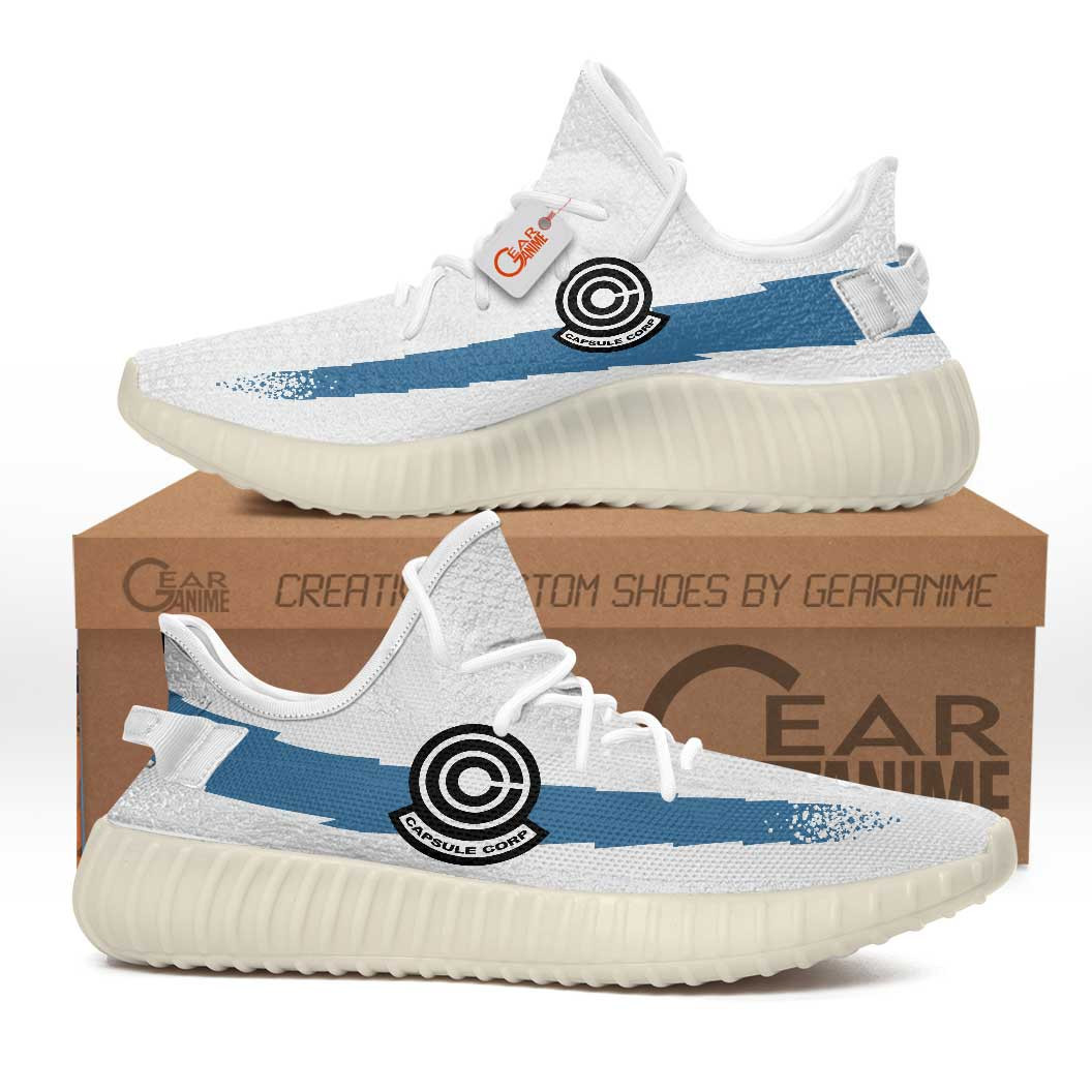 Capsule Corp Symbol Custom Mesh Runners Shoes -  Dragon Ball Z - Angle 1