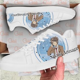 Sakuta Azusagawa Skate Sneakers Custom Anime Bunny Girl Senpai Shoes - 2 - GearAnime