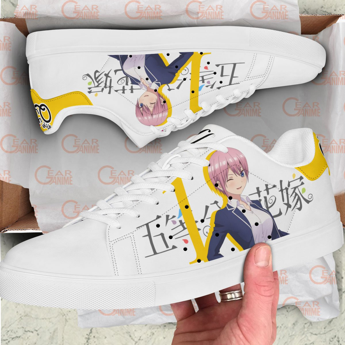 5-Toubun no Hanayome Ichika Nakano Skate Sneakers Custom Anime Shoes - 2 - GearAnime
