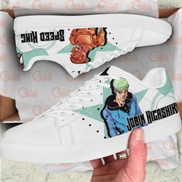 Jobin Higashikata Skate Sneakers Custom Anime Jojo's Bizarre Adventure Shoes - 2 - GearAnime