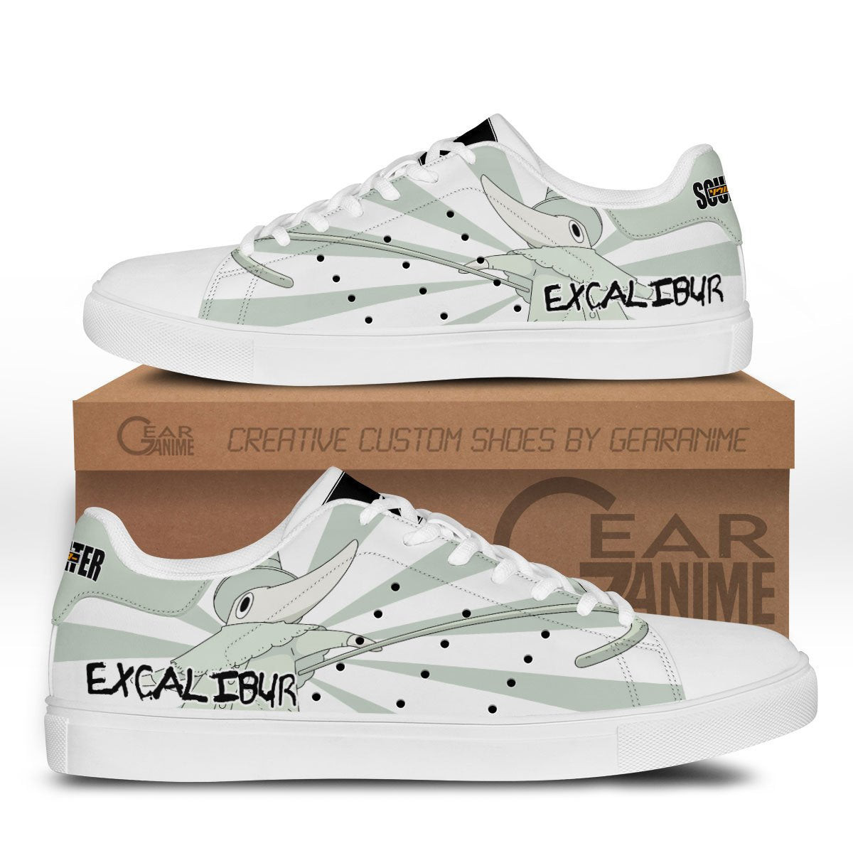 Excalibur Classic Court Shoes -  Soul Eater - Angle 1