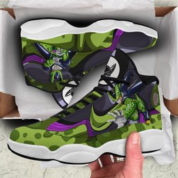 Z Cell Retro 13 Basketball Leather Sneakers -  Dragon Ball Z - Angle 3
