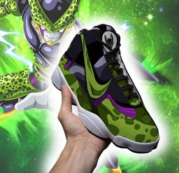 Cell Retro 13 Basketball Leather Sneakers -  Dragon Ball Z - Angle 2