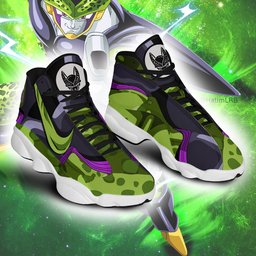 Cell Retro 13 Basketball Leather Sneakers -  Dragon Ball Z - Angle 3