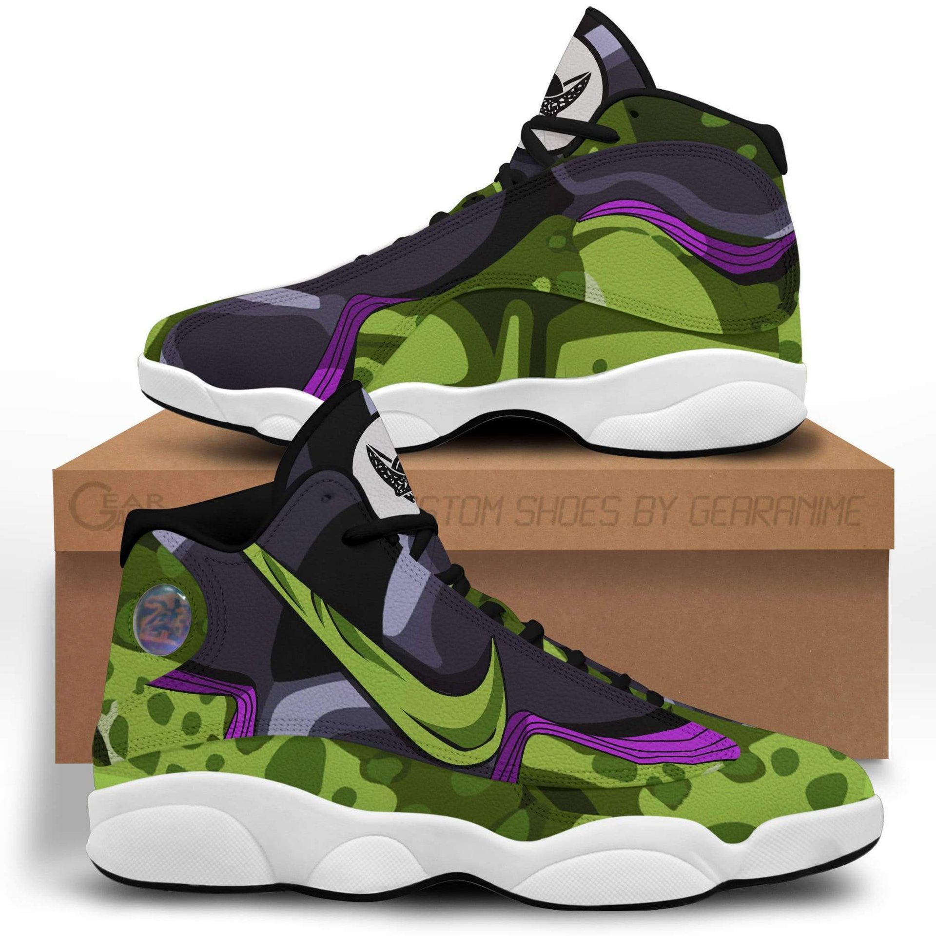 Cell Retro 13 Basketball Leather Sneakers -  Dragon Ball Z - Angle 1