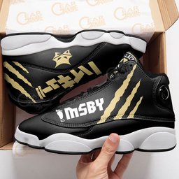 MSBY Retro 13 Basketball Leather Sneakers -  Haikyu!! - Angle 4