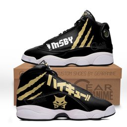 MSBY Retro 13 Basketball Leather Sneakers -  Haikyu!! - Angle 1