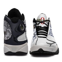 Yuta Okkotsu vs Rika Orimoto Retro 13 Basketball Leather Sneakers -  Jujutsu Kaisen - Angle 3