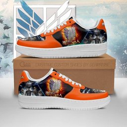 Shingeki Force Low-Top Leather Sneakers -  attack on titan - Angle 1