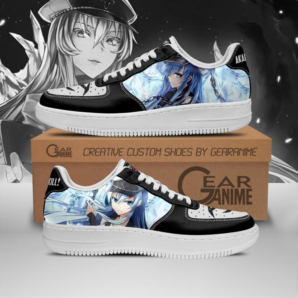 Akame Ga Kill Esdeath Air Shoes Custom Anime Sneakers PT11 - 1 - GearAnime