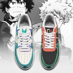 Bakugo and Deku Force Low-Top Leather Sneakers -  My Hero Academia - Angle 4