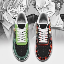Zoro and Sanji Force Low-Top Leather Sneakers -  One Piece - Angle 4