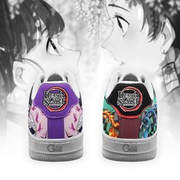 Tanjro and Kanao Force Low-Top Leather Sneakers -  Demon Slayer: Kimetsu no Yaiba - Angle 3