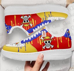 Monkey D. Luffy Symbol Force Low-Top Leather Sneakers -  One Piece - Angle 2