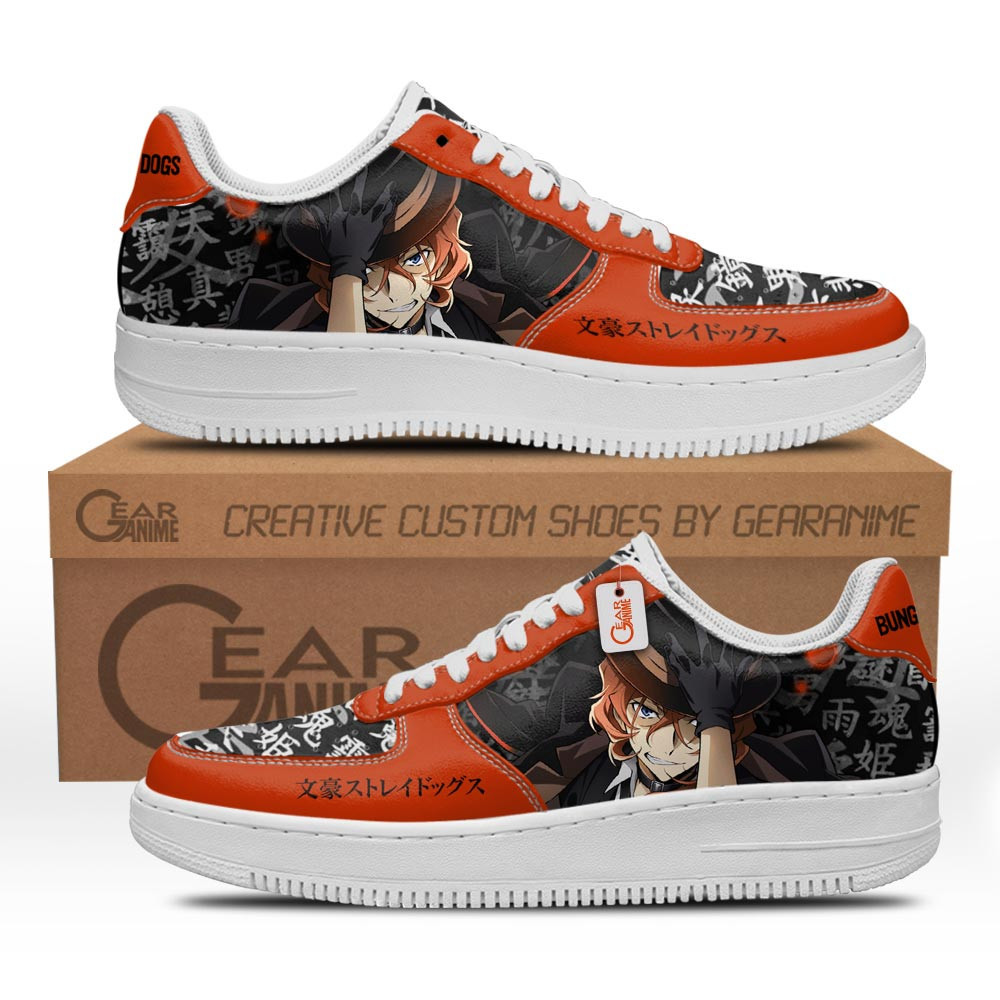 Chuya Nakahara Force Low-Top Leather Sneakers -  Bungo Stray Dogs - Angle 1