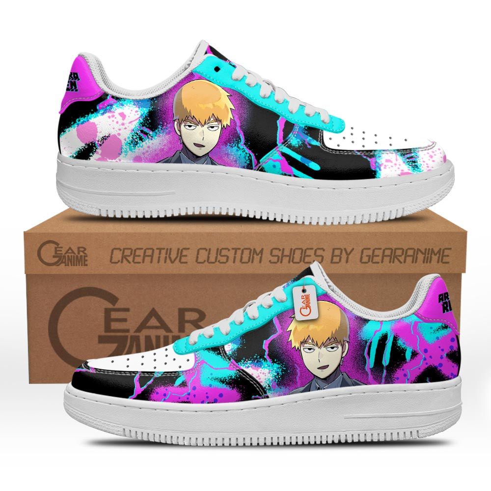 Arataka Reigen Shoes Custom Air SneakersGear Anime