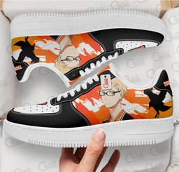 Kei Tsukishima Force Low-Top Leather Sneakers -  Haikyu!! - Angle 2