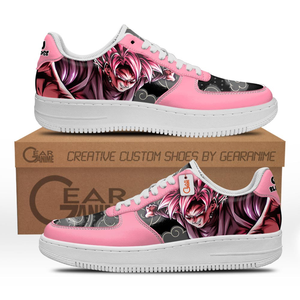 Goku Black Rose Force Low-Top Leather Sneakers -  Dragon Ball Z - Angle 1