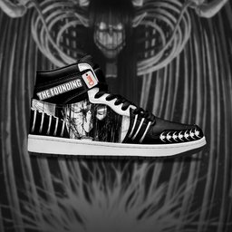 Eren Founding Titan High-Top Leather Sneakers Custom Name -  attack on titan - Angle 2