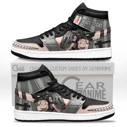 Cart Titan High-Top Leather Sneakers Custom Name -  attack on titan - Angle 2