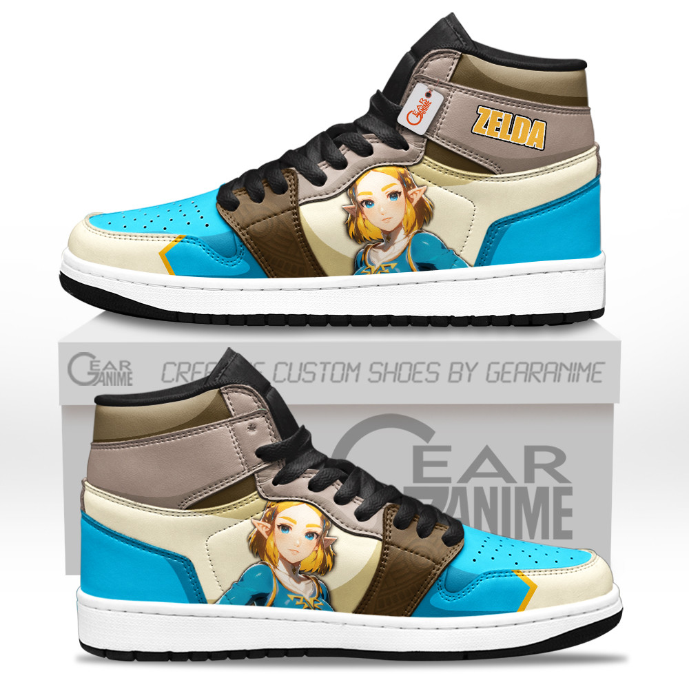 Zelda Shoes Games Custom J1-Sneakers GearAnime.com