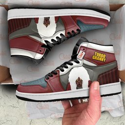 Turbo Granny High-Top Leather Sneakers Custom Name -  Dandadan - Angle 2